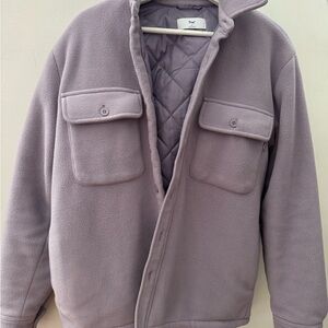 TNA Aritzia Purple Plush Jacket